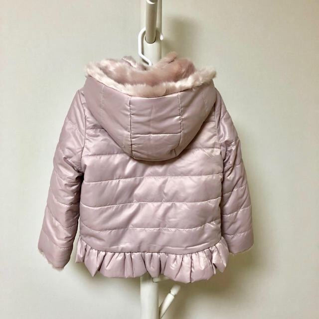 Tartine et Chocolat(タルティーヌ エ ショコラ)のファーダウンコート キッズ/ベビー/マタニティのキッズ服女の子用(90cm~)(コート)の商品写真