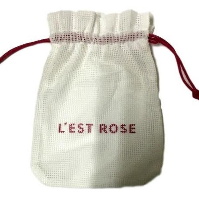 L'EST ROSE(レストローズ)のL'EST ROSE 巾着ポーチ+タオルセット 未使用非売品 レディースのファッション小物(ハンカチ)の商品写真