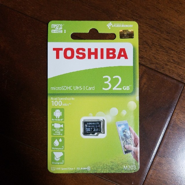 東芝(トウシバ)の★新品★クラス⑩★東芝★microSD 32GB★ スマホ/家電/カメラのスマートフォン/携帯電話(その他)の商品写真