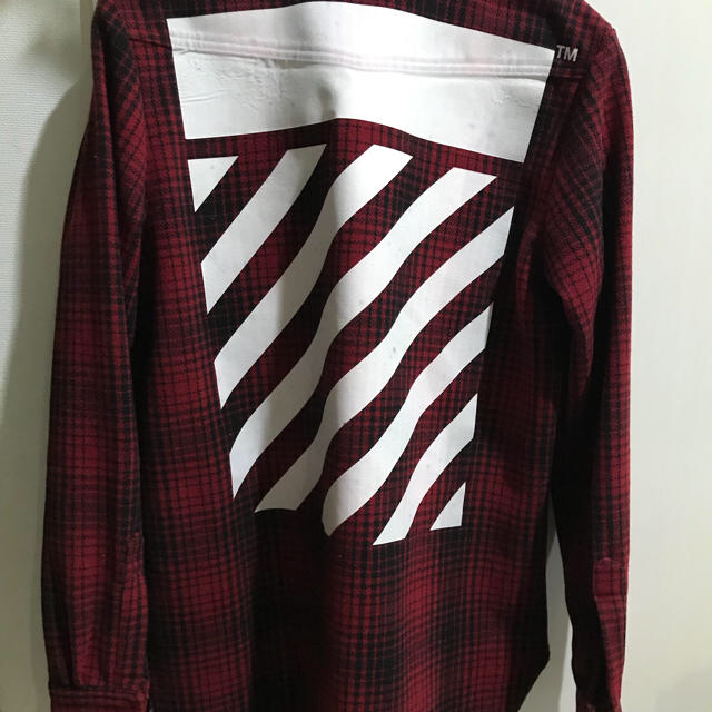 off-white チェックシャツ コート