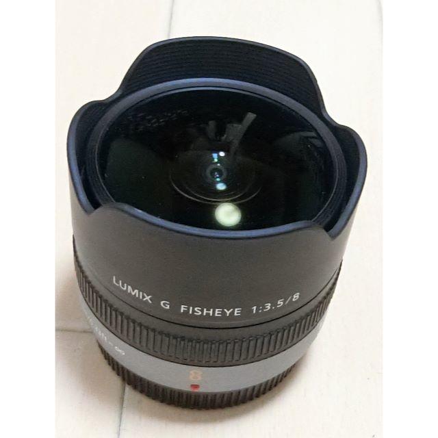 Panasonic(パナソニック)の【ゆうき様専用】LUMIX G FISHEYE 8mm/F3.5 H-F008 スマホ/家電/カメラのカメラ(レンズ(単焦点))の商品写真