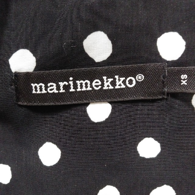 marimekko(マリメッコ)のmarimekko❤️可愛いドット柄フード付き合コート レディースのジャケット/アウター(ロングコート)の商品写真