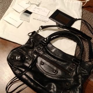 バレンシアガ(Balenciaga)のお値下げ！　バレンシアガ　ファースト　ブラック(ハンドバッグ)