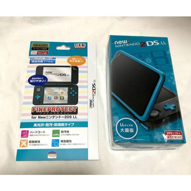 新品・おまけつき】Newニンテンドー2DS LL ブラック×ターコイズ 新品・おまけつき】Newニンテンドー2DS LL ブラック×ターコイズ