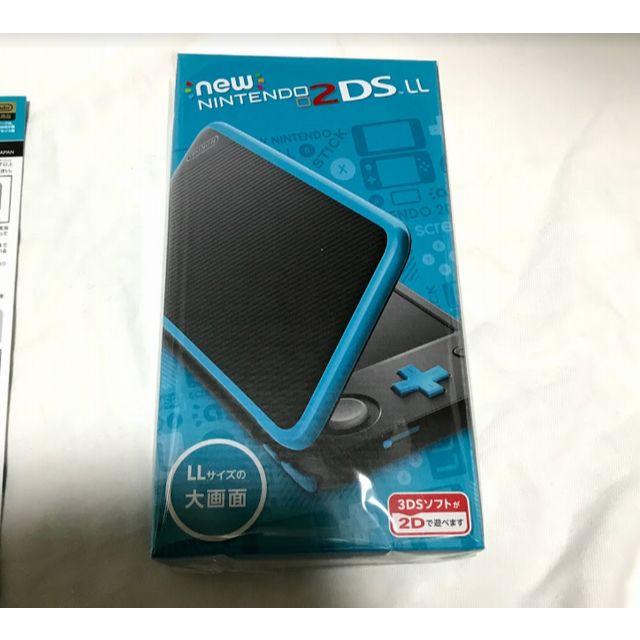 新品・おまけつき】Newニンテンドー2DS LL ブラック×ターコイズ 新品・おまけつき】Newニンテンドー2DS LL ブラック×ターコイズ
