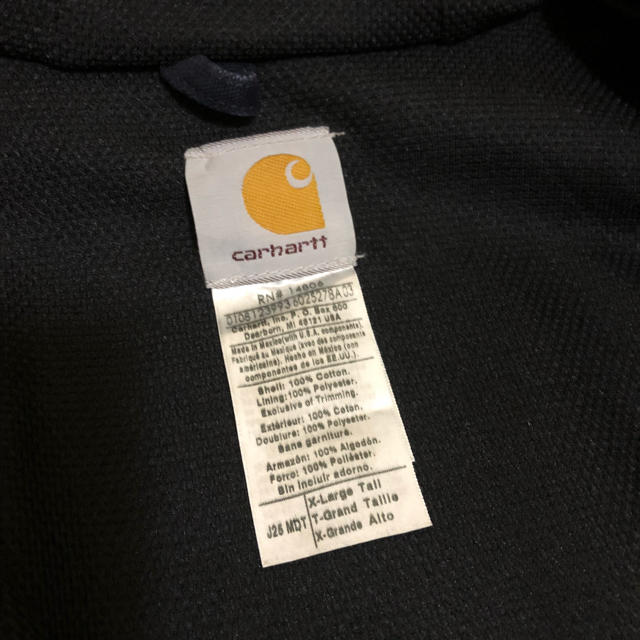 carhartt(カーハート)の良品 carhartt カーハート アクティブパーカー レザータグ XL メンズのジャケット/アウター(ブルゾン)の商品写真