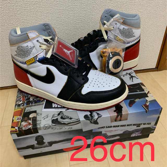 UNION LA × NIKE AIR JORDAN 1 HIGH US8靴/シューズ