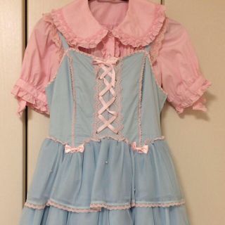 アンジェリックプリティー(Angelic Pretty)のぱんぱーす様専用 3段JSK(ひざ丈ワンピース)