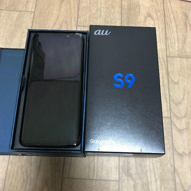 【未使用新品】黒 Galaxy S9 SCV38　au SIMフリー 判定〇