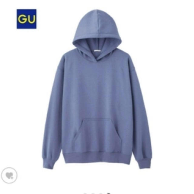 GU(ジーユー)のパーカー くすみブルー メンズのトップス(パーカー)の商品写真