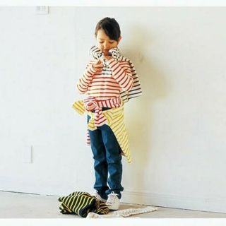 プチバトー(PETIT BATEAU)の【maaaaaaak様専用】PETITBATEAUマリニエール オレンジ8ans(Tシャツ/カットソー)