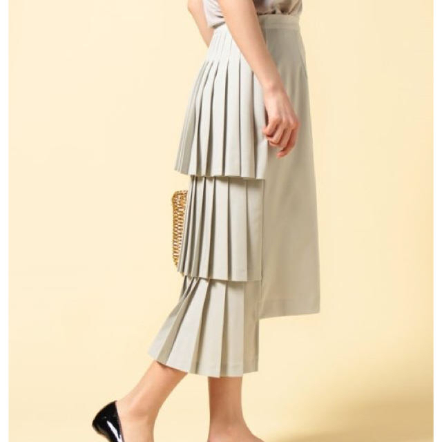 STUDIOUS(ステュディオス)のDOUBLE FACE PLEATS SKIRT レディースのスカート(ロングスカート)の商品写真