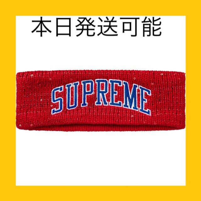 Supreme New Era Sequin Arc Logo Headband