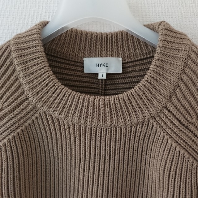 HYKE - HYKE RIB CREWNECK SWEATER 美品 size1の通販 by ひらり's shop｜ハイクならラクマ