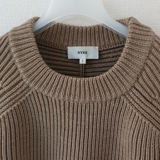 ハイク(HYKE)の HYKE  RIB CREWNECK SWEATER 美品  size１(ニット/セーター)