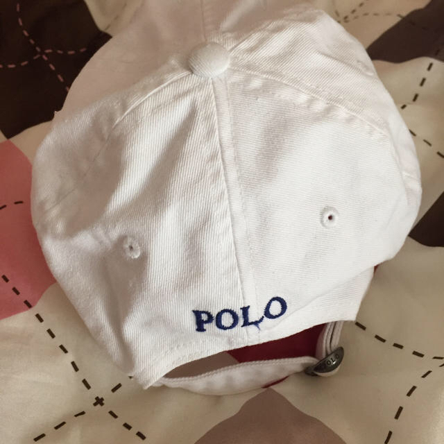 POLO RALPH LAUREN(ポロラルフローレン)の【新品】本物 ラルフローレン キャップ 白 レディースの帽子(キャップ)の商品写真