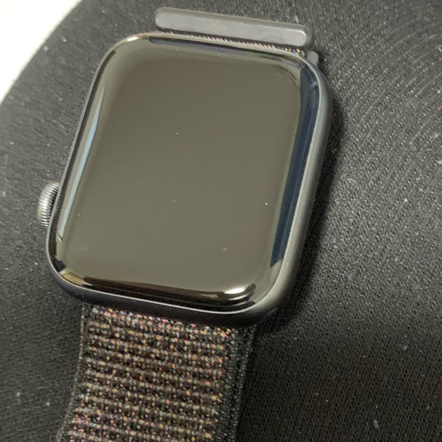 Apple Watch(アップルウォッチ)のAppleWatch 4 44mmアルミケースブラックスポーツループ メンズの時計(腕時計(デジタル))の商品写真