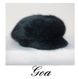 ゴア(goa)のgoa アンゴラニット帽 キャップ ベレー帽♥️SALE♥️(ハンチング/ベレー帽)