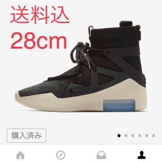 フィアオブゴッド(FEAR OF GOD)の28.0cm NIKE AIR FEAR OF GOD 1 BLACK 10(スニーカー)