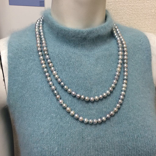 本物 真珠 パールネックレス(ネックレス)