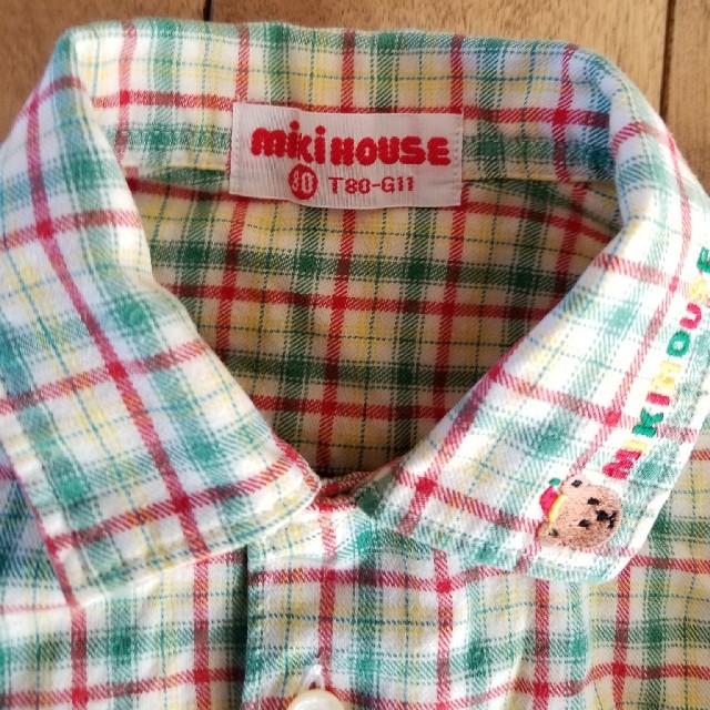 mikihouse(ミキハウス)のミキハウス　長袖シャツ キッズ/ベビー/マタニティのベビー服(~85cm)(Ｔシャツ)の商品写真