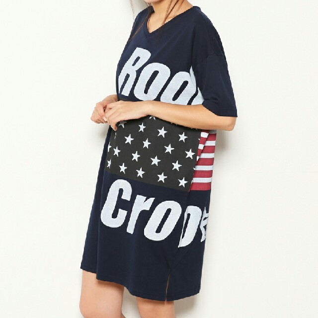 RODEO CROWNS(ロデオクラウンズ)のロデオクラウンズTシャツワンピース レディースのワンピース(ミニワンピース)の商品写真