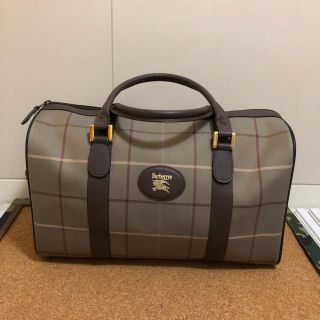 バーバリー(BURBERRY)の美品 old Burberrys オールド バーバリー チェック ボストンバッグ(ボストンバッグ)