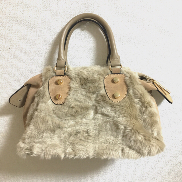 IENA(イエナ)のhashibami   ファーバッグ  ハンド/ショルダー2WAY レディースのバッグ(ハンドバッグ)の商品写真