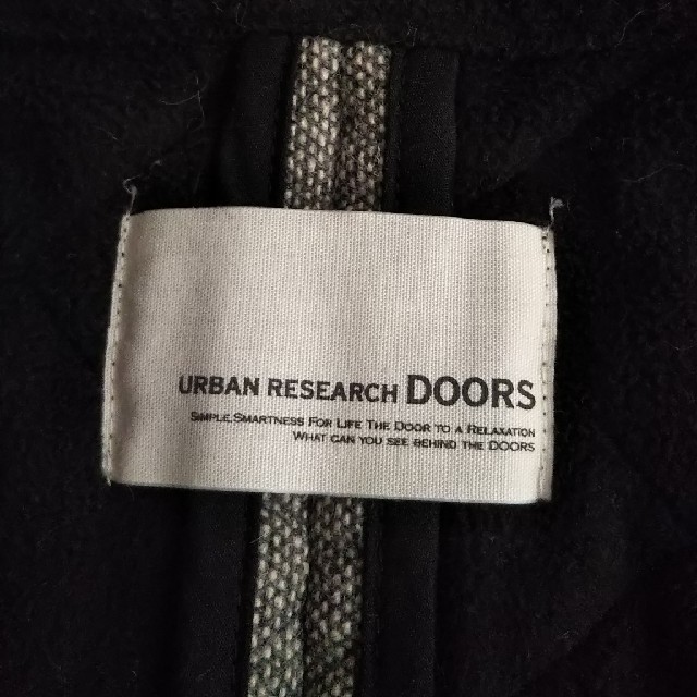 URBAN RESEARCH(アーバンリサーチ)のアーバンリサーチ グレー キルティング フード コート ヘリボーン ツィード レディースのジャケット/アウター(ロングコート)の商品写真