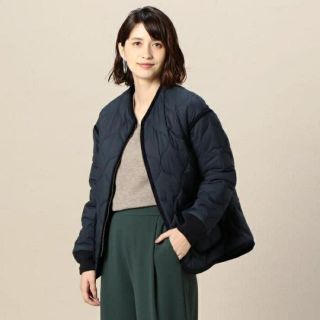 ビューティアンドユースユナイテッドアローズ(BEAUTY&YOUTH UNITED ARROWS)の美品 ビューティ＆ユース BEAUTY＆YOUTH ナイロンキルティングブルゾン(ダウンジャケット)