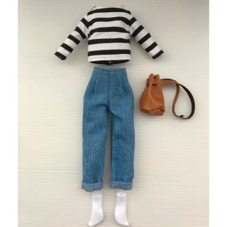 No.29リカちゃん サイズ 服 ボーダーとデニムの通販 by YOCCHI SHOP