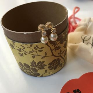 チャンミー(Chang Mee)のchang mee チャンミー  梨花愛用 パール ダイヤ ピアス  k18(ピアス)