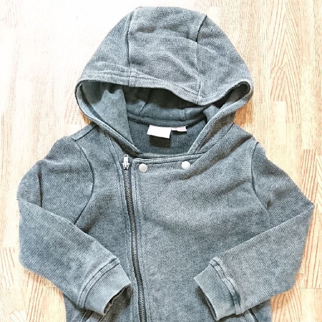 ZARA KIDS(ザラキッズ)のzara baby boy ライダース パーカー キッズ/ベビー/マタニティのキッズ服男の子用(90cm~)(ジャケット/上着)の商品写真