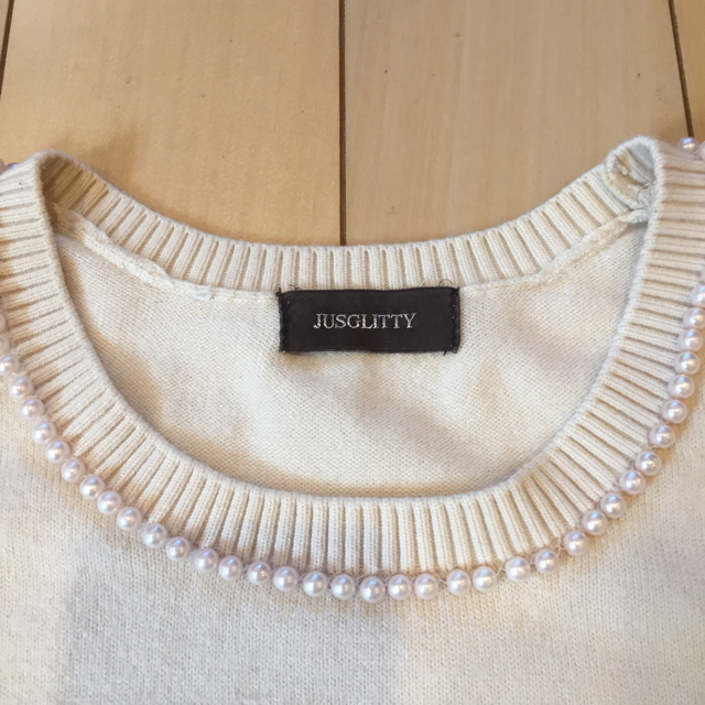 JUSGLITTY(ジャスグリッティー)のJUSGLITTY 半袖ニット レディースのトップス(ニット/セーター)の商品写真