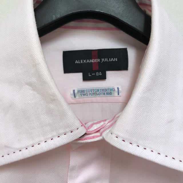 TAKA-Q(タカキュー)のアレキサンダージュリアン コットン長袖ドレスシャツLピンク メンズのトップス(シャツ)の商品写真