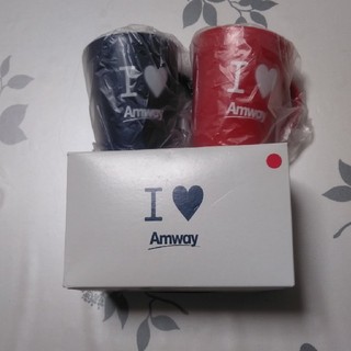 アムウェイ(Amway)の値下げ☆新品☆非売品☆I♥Amwayカップ　赤・青(マグカップ)