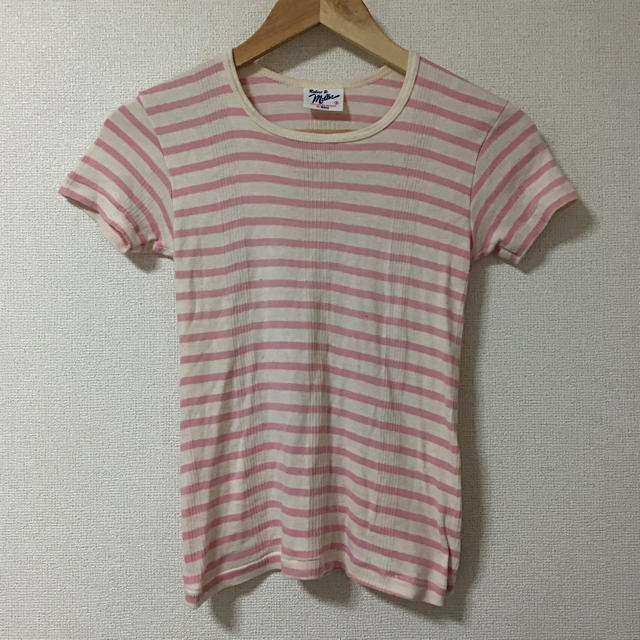 Ron Herman(ロンハーマン)のロンハーマン  miller ボーダーTシャツ ピンク レディースのトップス(Tシャツ(半袖/袖なし))の商品写真