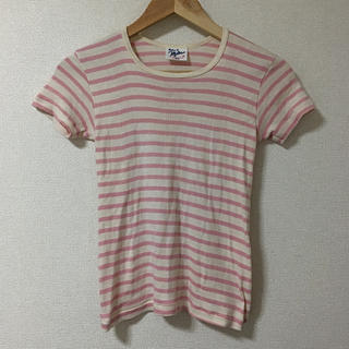 ロンハーマン(Ron Herman)のロンハーマン  miller ボーダーTシャツ ピンク(Tシャツ(半袖/袖なし))