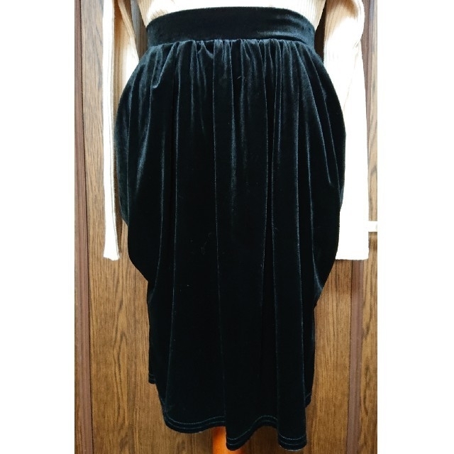 ベロア変形スカート レディースのスカート(その他)の商品写真