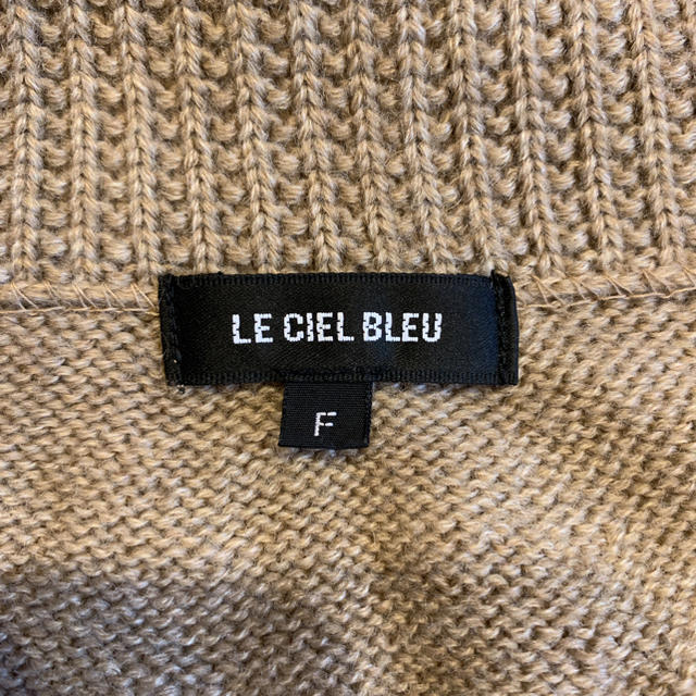 LE CIEL BLEU(ルシェルブルー)のLE CIEL BLUE ニットポンチョ レディースのジャケット/アウター(ポンチョ)の商品写真