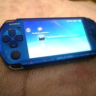 プレイステーションポータブル(PlayStation Portable)のSONY PSP3000ブルー本体(携帯用ゲーム機本体)