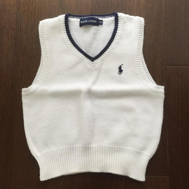 Ralph Lauren(ラルフローレン)のラルフローレン ニットベスト 80 キッズ/ベビー/マタニティのキッズ/ベビー/マタニティ その他(その他)の商品写真