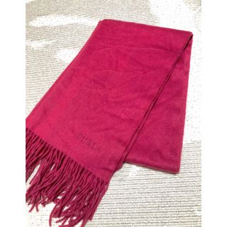 セール中★新品 FURLA フルラの洗えるカシミヤマフラー 赤色