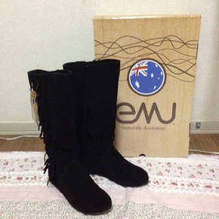 エミュー(EMU)のemu♡フリンジブーツ(ブーツ)