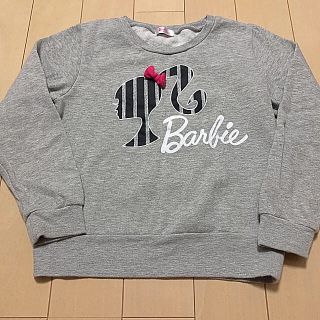 バービー(Barbie)のバービー  裏起毛 トレーナー 140cm(Tシャツ/カットソー)