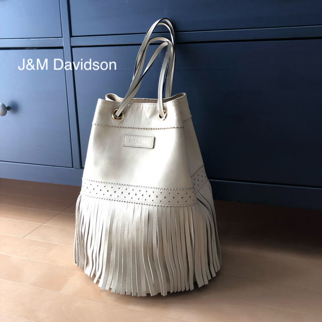 J\u0026M DAVIDSON 皮の白い鞄