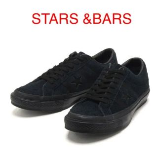 コンバース(CONVERSE)のSTARS &BARS スエード ブラック 27cm(スニーカー)