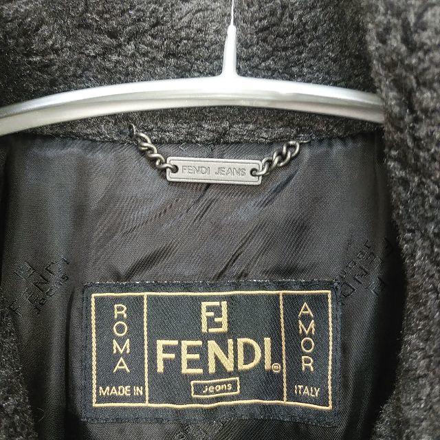 FENDI(フェンディ)のフェンディ　ジーンズ　ボア　コート　Pコート　レディース42 レディースのジャケット/アウター(ピーコート)の商品写真