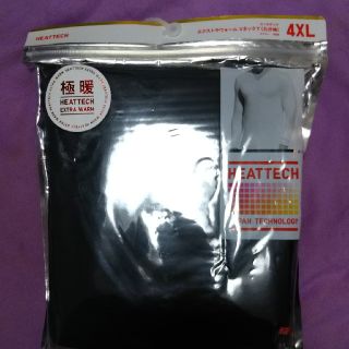 ユニクロ(UNIQLO)のユニクロ 極暖ヒートテック VネックTシャツ ネイビー 4XL(Tシャツ/カットソー(七分/長袖))