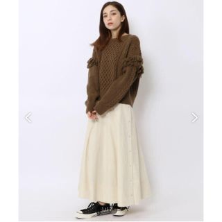 トゥモローランド(TOMORROWLAND)の【umim61様 専用】【美品】TOMORROW LAND コーデュロイスカート(ロングスカート)